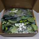 N&T NIETING 2 Pack Artificial Eucalyptus Garland with Lights, 6FT Artificial Greenery Garlands, Battery Operated Twig Vine for Room Stairs Mantle Wedding Holiday Easter Decoration Indoor Outdoor