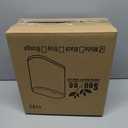 Sooyee 10 Liter Rectangular Plastic Trash Can Wastebasket with Press Type Lid,2.4 Gallon Garbage Container Bin for Bathroom,Powder Room,Bedroom,Kitchen,Craft Room,Office (Cream White)