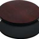 Flash Furniture Glenbrook 24" Round Table Top with Black or Mahogany Reversible Laminate Top