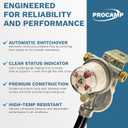 Cavagna Kosan 924N RV Propane Regulator for RV Trailer, Auto Changeover Dual Cylinder Setup, 160000 BTU Capacity, Adjustable pressure and Corrosion resistant