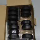 Yiliaw 12 Pack LED Puck Lights Remote Control 16 Color Changeable Under Cabinet Lights, Battery Operated Lights Night Light with Dimmer & Timmer for Closet Bedroom Kitchen, Black