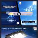 Gefolly SL-3600W Solar Street Lights Outdoor, 360000LM Commercial Parking Lot Light, 6500K Dusk to Dawn IP67 Security Flood Lights Motion Sensor Led Lamp for Basketball Court, Road, Yard