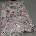 Christmas Microfiber Scrub Top, 100% Polyester, Brushed Fabric, Red (2X)