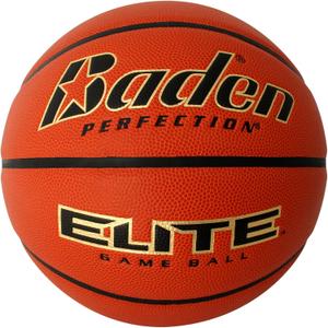 Baden Elite Indoor Game Composite Basketball - Official Size 6 & 7 | Premium Quality Composite Microfiber Cover for Superior Ball Control | Ideal for Indoor Games