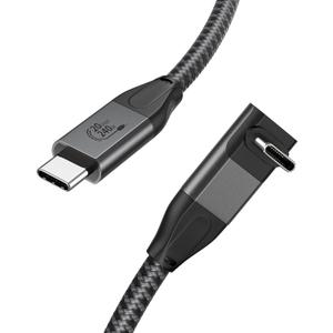 XAOSUN USB C to USB C Cable - 3.3ft, 90 Degree, 20Gbps Data Transfer, 4K Video, 240W Fast Charging for MacBook, iPad, Samsung, ROG Ally