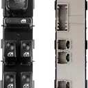 New Upgrade 15883319 Power Master Window Switch with Folding Mirror Control Compatible with 2003-2006 Escalade Avalanche Silverado Suburban Tahoe Sierra Yukon Escalade H2