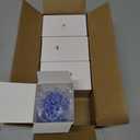 4 Pieces Glass Cupping Set Glass Silicone Cupping Cups Massage Vacuum Suction Cupping Cups for Body Face Leg Arm Back Shoulder Muscle and Joint Pain (Blue)