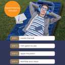 Inflatable Sleeping Pad for Camping, Extra-Thick 4.75" Single Air Mattress with Soft Velvet Top, Machine Washable, Family Lightweight 4-Season Pad for Traveling & Hiking, Blue