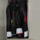 QUMY Dog Shoes for Large Dogs, Medium Dog Boots & Paw Protectors for Winter Snowy Day, Summer Hot Pavement, Water-Resistant in Rainy Weather, Outdoor Walking, Indoor Hardfloors Skid-Resistant Sole (Size 5: 2.4''x2.8''(W*L) (Pack of 4))