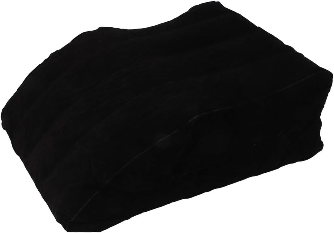 Inflatable Leg Elevation Pillow, Wedge Pillow for Sleeping, Portable Wedge Pillow, Improve Circulataion and Reduce Swelling, for Sleeping, Recovery, Pregnant (Black)