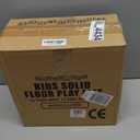 ProSource Foam Puzzle Floor Play Mat for Kids and Babies with Solid Colors, 36 or 16 Interlocking Tiles with Borders, Assorted