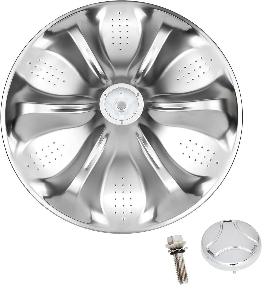 AGZ72909711 Agitator Plate with 5006EA3009B Washer Pulsator Cap Compatible with lg Washer AGZ72909702 Washplate Pulsator Assembly Replaces: AP6800730, 4873462, AGZ72909703, PS12588963