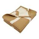 Wool Blanket & Throws 90% Wool Warm Blanket Soft Couch Blankets 75"x55" Twin Throw Blankets for Living Room, Camping, Outdoors, or Car Travel with Exquisite Box for Gift (Camel)