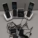 AT&T BL102-3 DECT 6.0 3-Handset Cordless Phone for Home with Answering Machine, Call Blocking, Caller ID Announcer, Audio Assist, Intercom, and Unsurpassed Range, Silver/Black