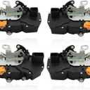4 Pcs Front & Rear Door Lock Actuators Compatible with Tahoe Avalanche Silverado 1500 2007-2009 931-303 15785123 Driver Passenger Side Door Latch