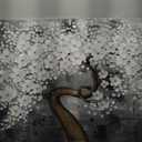 SDYA Flower Tree Wall Art Painting for Living Room White Botanical Picture for Bedroom Office Kitchen Home Decor Wall 30x60 Inches (29"x58", Black)