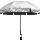 Prospo Beach Chair Umbrella with Universal Adjustable Clamp, UV Protection Sunshade Umbrella for Outdoor, Strollers, Wheelchairs, Patio Chairs, Bleacher, and Golf Carts, Large