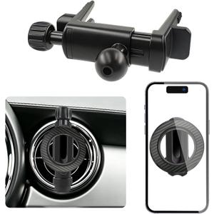 Car Magnetic Phone Holder Mount for Mini Cooper 2002-2012Hardtop 2013-2024Convertible 2013-2024Clubman 2008-2014Countryman 2011-2016 Coupe Paceman Roadster Circle Air Vent Accessories Stand