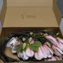 6 PCS 27inch Artificial Magnolia Flowers 3D Real Touch 24 Heads Faux Magnolia Flower buds Realistic Long Stem with lush Green Leaves for Home Wedding Table Office Floral Arrangement Decoration (Pink)