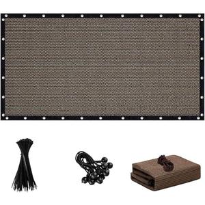 90% Sun Shade Cloth with Grommets, 10 X 20 FT Pergola Shade Cover, Mesh Tarp Sun Screen for Patio, Outdoor, Garden, Backyard