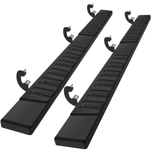 COMNOVA 6 Inches Double Cab Running Boards for 2019-2026 Chevy Silverado/GMC Sierra 1500 Double Cab, 2020-2026 Silverado/Sierra 2500HD 3500HD, Carbon Steel Silverado Running Boards Side Steps.