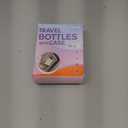 Travel Bottles with Case, 4x2oz TSA Approved, Leak-Proof, Press to Unlock, Compact & Portable Travel Toiletries (White)