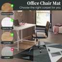 Office Chair Mat for Hardwood Floor & Tile Floor,36"X 48" Heavy Duty Desk Chair Mat for Hard Floors, Under Desk Rug for Rolling Computer Chair,Anti Slip,Low Pile Carpet Protector-Triangle