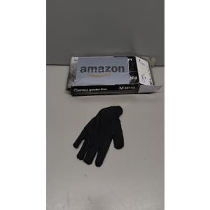 Medical Soft Max™ Black Nitrile Disposable Gloves, 100 Pcs, Latex-Free & Powder-Free Food Safe Food Prep Exam Gloves