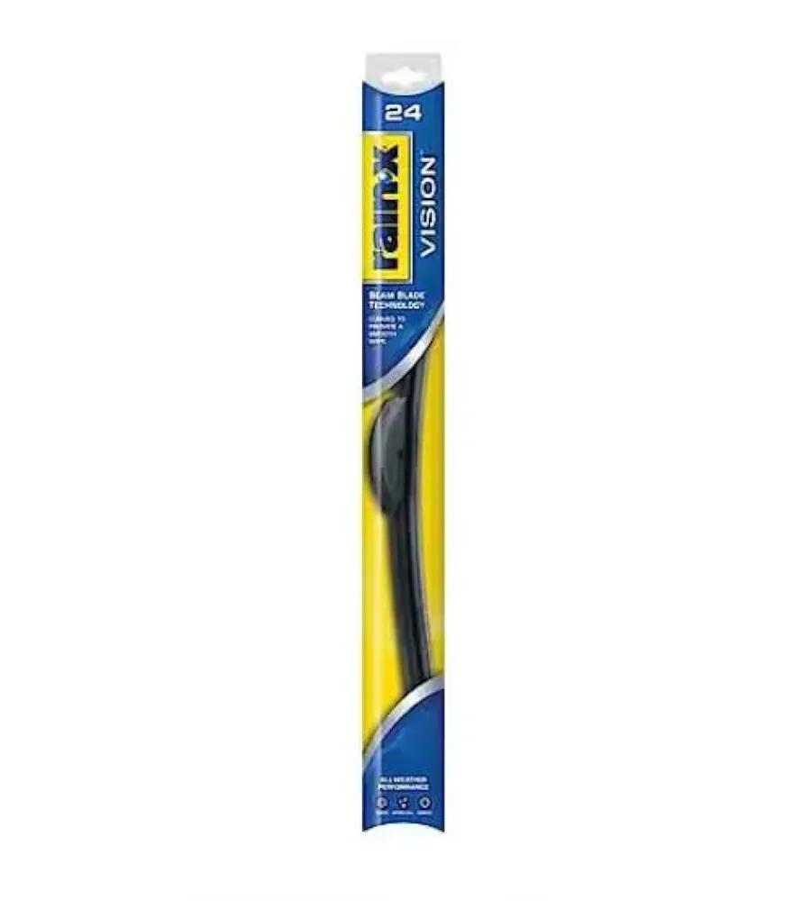 Rain-X 24'' Vision Wiper Blade, Standard Beam, All Weather Performance Curved Smooth Wipe (24)