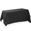 Lann's Linens Black tablecloth 90"x156"