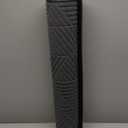 Smiry Front Door Mat Outside Entrance, Heavy Duty Sturdy Natural Rubber Doormat, Trap Dirt and Moisture, Easy Clean Low Profile Mats for Indoor Outdoor Entry, Irregular Triangle (47x32, Light Grey)