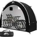 Happy Travel Bike Storage Shed Tent, Outdoor Portable Bicycle Storage Sheds with 210D Oxford Fabric PU4000 Waterproof for 2/ 3/ 4/ 6/ 8 Bikes, Bike Covers Shelter for Motorcycle, Garden Tools, Toys, Lawn Mower