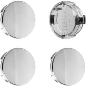 2.25Inch 57MM Wheel Center Caps for Tesla Model S Model X Model Y Model 3 Rivian R1T Rim Hub Caps 6005879 00 A, Pack of 4 (Chrome, Outer 57MM, Inner 50MM, Easy DIY Installation)