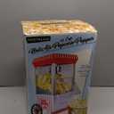Nostalgia Vintage Hot-Air Popcorn Maker Machine - Makes Up to 12 Cups - Oil-Free - Healthier Popcorn - Classic Stand-Up Cart With Wheels - Includes Kernel Measuring Cup - White & Red