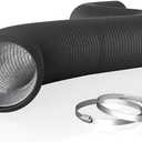 AC Infinity Flexible 6-Inch Aluminum Ducting, Heavy-Duty Four-Layer Protection, 25-Feet Long for Heating Cooling Ventilation and Exhaust
