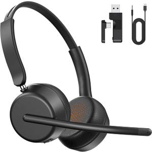  Wireless Headset with Microphone Lightweight