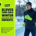 QTF Lightweight Sports Gloves Men Woman Gloves Touchscreen Running Thin Warm Liner Winter Biking, Walking, Cycling Sporting, Driving Anti Slip