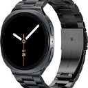 Metal Band Compatible with Samsung Galaxy Watch 8 40mm/44mm/Classic 46mm 2025,No Gap Business Stainless Steel Strap for Galaxy Watch8 Men Women,NOT for Other Models