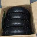 13" Flat Free Solid Tire, 4.00-6, for Gorilla Cart, Wagon & Wheelbarrow, 5/8" Bearings, 2.1" Offset Hub, 4 Pack, 4pcs