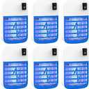 Bug Zapper Indoor, Fly Trap for Indoors, Electronic Mosquitoes Killer Mosquito Zapper with Blue Lights for Living Room, Home, Kitchen, Bedroom, Baby Room, Office(6 Packs)
