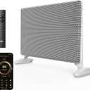 Ballu Mica Infrared Space Heater Indoor Use,Large Room Panel Heater with Programmable Thermostat,WiFi App Control,Portable Stand or Wall Mount,Energy Efficient Smart Quiet Heater,Work with Alexa,White