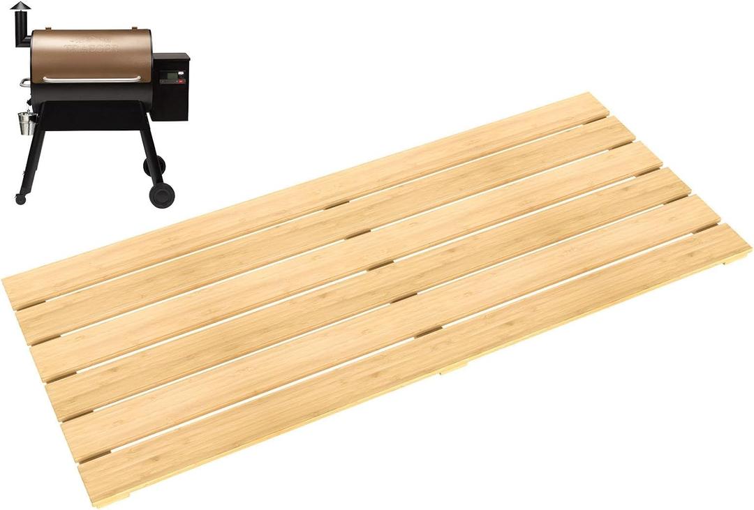 DcYourHome Pellet Grill Storage Shelf Compatible with Traeger Pro Series 780 Grill Accessories, Pellet Grill Bottom Shelf for Traeger Ironwood 885 Grill and Other Wood Pellet Grills Accessories Shelf