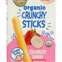 EARTHS BEST Organic Strawberry Banana Crunchy Sticks, 0.56 OZ Pack of 5 By 27 AUG 2026