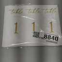 Maitys Trifold Wedding Table Numbers 1-20 Paper Table Number Cards Black and White Freestanding Numbers for Wedding Parties and Events Reception Decorations (Gold)