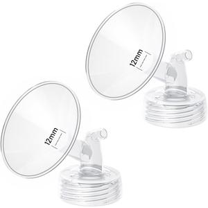 2pcs 12mm Flange Compatible with Spectra S1 S2 9 Plus Synergy Gold Ameda MYA Motif Luna Breast Pump, Replacement to Spectra Pump Parts, Breast Pump Shields 12mm Replace S1 S2 Parts