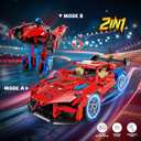 2 in 1 Remote Control Racing Car Building Blocks, Compatible with Lego STEM Toy Building Toys 694 PCS, Gifts Toys for Age 8-12 Years Old Kids Boys