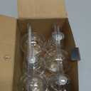 Dimmable A19 Clear LED Light Bulbs 60W Equivalent, 2700K Soft Warm White Light Bulbs 6W E26 Base, Antique Clear Glass Bulb for Living Room Bedroom Outdoor, 6Packs