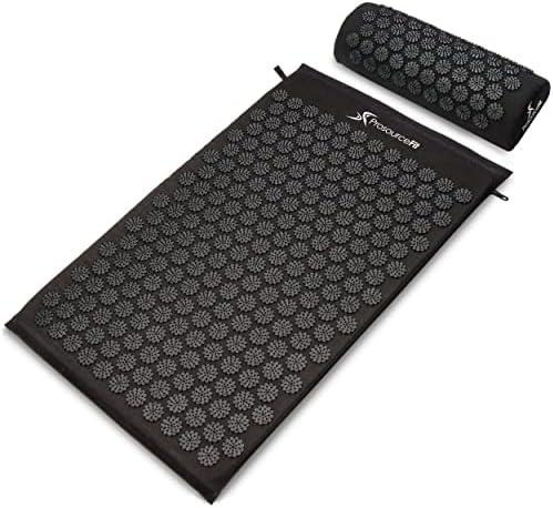 ProsourceFit Acupressure Mat and Pillow Set for Back/Neck Pain Relief and Muscle Relaxation