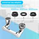 1080 Swivel Faucet Extender, Heavy Duty Rotating Sink Extension, Universal Swivel Multifunctional Robotic Arm, Rotating Splash Filter Extension Faucet Aerator for Kitchen Bathroom-2 Pcs