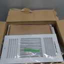 Wesiti 10 Pcs 12 x 6 Inch Vent Covers for Home Ceiling HVAC Sidewall Air Register 3 Way Vents Wall Register Solid Steel Manual Adjuster for Home Bathroom Toilet Office (Black)